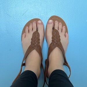 Brown American eagle sandals